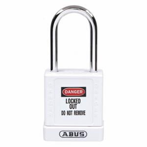 GRAINGER 48JR91 Lockout Padlock, Keyed Different, Aluminum, Compact Body Body Size, Hardened Steel | CQ2KLL