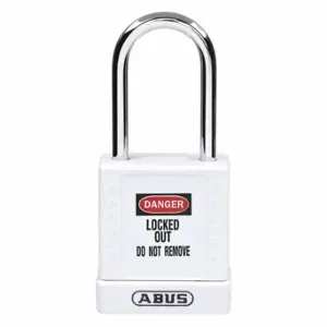 GRAINGER 48JR91 Lockout Padlock, Keyed Different, Aluminum, Compact Body Body Size, Hardened Steel | CQ2KLL