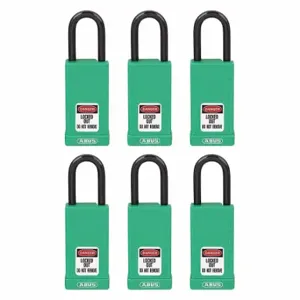 GRAINGER 48JT24 Lockout Padlock, Keyed Different, Aluminum, Std Body Body Size, Hardened Steel | CQ2KKD