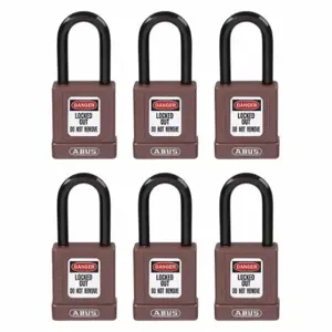 GRAINGER 48JR70 Lockout Padlock, Keyed Different, Aluminum, Std Body Body Size, Hardened Steel | CQ2KJQ