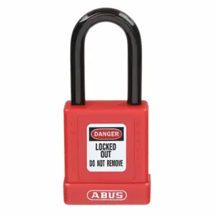 GRAINGER 48JT68 Lockout Padlock, Keyed Different, Aluminum, Std Body Body Size, Hardened Steel | CQ2KLG