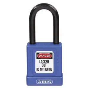 GRAINGER 48JT69 Lockout Padlock, Keyed Different, Aluminum, Std Body Body Size, Hardened Steel | CQ2KKM