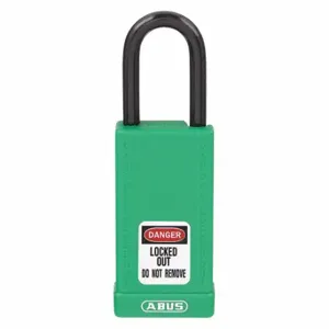 GRAINGER 48JT70 Lockout Padlock, Keyed Different, Aluminum, Std Body Body Size, Hardened Steel | CQ2KKC