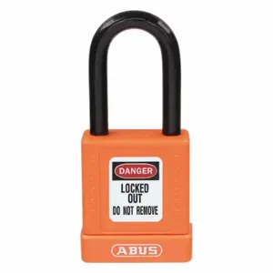 GRAINGER 48JT72 Lockout Padlock, Keyed Different, Aluminum, Std Body Body Size, Hardened Steel | CQ2KKQ