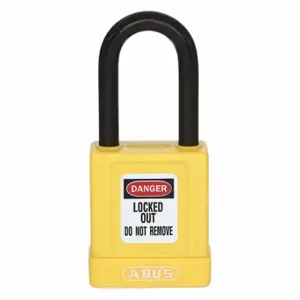 GRAINGER 48JT77 Lockout Padlock, Keyed Different, Aluminum, Long Body Body Size, Hardened Steel | CQ2KJM