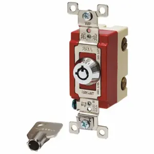 GRAINGER 4902RKL Wall Switch, Locking Switch, Double Pole, Silver, 20 A, Screw Terminals, Screw Terminals | CP9EDP 52HE67