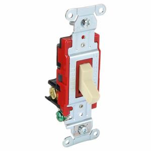 GRAINGER 4903BI Wall Switch, Toggle Switch, 3-Way, Ivory, 20 A, Screw Terminals, Screw Terminals | CP9EER 52HE72