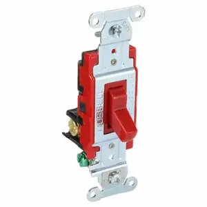 GRAINGER 4903BRED Wall Switch, Toggle Switch, 3-Way, Red, 20 A, Screw Terminals, Screw Terminals | CP9EEV 52HE70