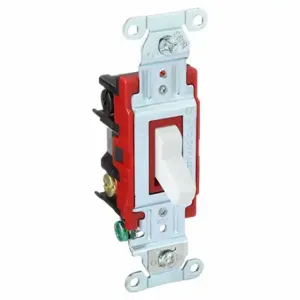 GRAINGER 4904BW Wall Switch, Toggle Switch, 4-Way, White, 20 A, Screw Terminals, Screw Terminals | CP9EFG 49YZ68