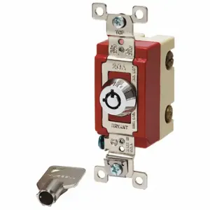 GRAINGER 4904RKL Wall Switch, Locking Switch, 4-Way, Silver, 20 A, Screw Terminals, Screw Terminals | CP9EDM 52HE79