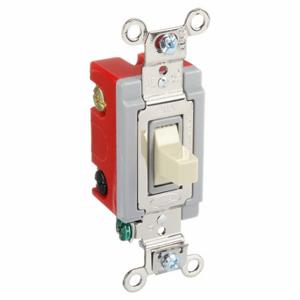 GRAINGER 4921I Wall Switch, Toggle Switch, Single Pole/Double Throw, Ivory, 20 A Terminals Terminals | CP9EGQ 52HE81