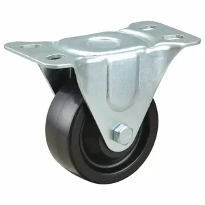 GRAINGER 493W82 Standard Plate Caster, Rigid, Phenolic, 225 lbs Capacity, 3 Inch Wheel Dia | CE9FMM