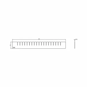 GRAINGER 493X11 Divider, For Drawers, 2-3/4 inch Height | CF2JRY