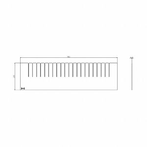 GRAINGER 493X16 Divider, For Drawers, 6-11/16 inch Height | CF2JRV