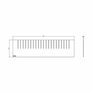 GRAINGER 493X16 Divider, For Drawers, 6-11/16 inch Height | CF2JRV