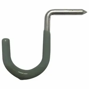 GRAINGER 49GV57 Utility Hook, 1 Hooks, Steel, Vinyl, 20 lb Working Load Limit, 2 Inch Heightook Height | CQ2EVH