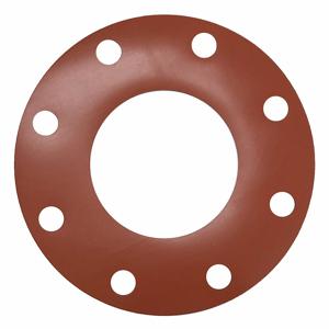 GRAINGER 4CYX2 Flange Gasket, 4 Inch Pipe Size, 9 Inch Outside Dia., Red | CJ2EUN