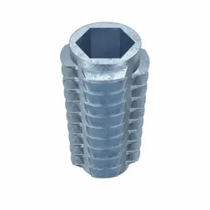 GRAINGER 4KXT3 Hex Drive Threaded Insert, 5/16 18 Int Thrd Sz, 63/64 Inch Overall Length | CQ4LVB