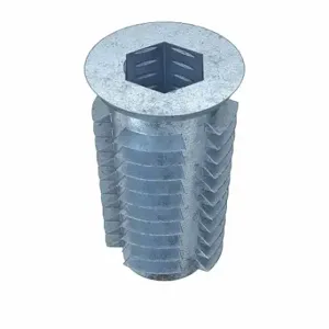 GRAINGER 4KXU4 Hex Drive Threaded Insert, 1/4 20 Int Thrd Sz, 51/64 Inch Overall Length | CQ4LWZ