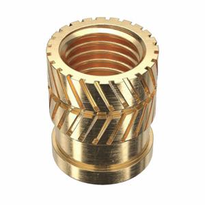 GRAINGER 4KXZ1 Heat-Set Insert, 5/16 24 Thread Size, 1/2 Inch Overall Length, 0.403 Inch Dia, Brass | CQ2ACX