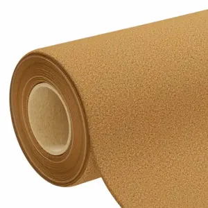 GRAINGER 4NLY1 Cork, Roll, Cork, 25 Ft Lg, 4 Ft Width, 1.5 mm Thick, Plain Backing Plain Backing | CP8ZPA