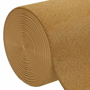 GRAINGER 4NLY7 Cork, Roll, Cork, 545 Ft Lg, 4 Ft Width, 1.2 mm Thick, Plain Backing Plain Backing | CP8ZPK