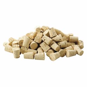 GRAINGER 4NMD2 Natural Tapered Cork, 14 Trade Size, 1 1/64 Inch Bottom End Dia, 60 PK | CQ7FUJ