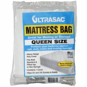 GRAINGER 4NZF9 Mattress Bag, 2 mil Thick, 78 Inch Width, 10 Inch Size Dp, 96 Inch Length, Gusseted | CQ2MDF