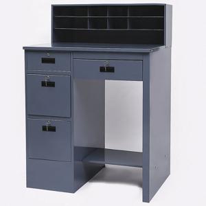 GRAINGER 4W345 Shop Desk, Pedestal/Panel Desk, 39 x 29 x 56 Inch Size 4 Drawers, 1 Shelves, Gray | CJ3HYG