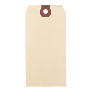 GRAINGER 4X886 Blank Shipping Tag, #8, 6 1/4 Inch Tag Height, 3 1/8 Inch Tag Width, 13 Points, Manila | CP7RHT