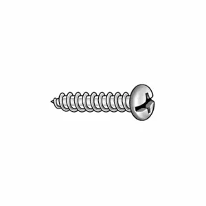 GRAINGER 4XLX7 Sheet Metal Screw, #10 Size, 3/8 Inch Length, Steel, Zinc Plated, Pan | CQ4MJE