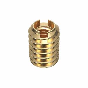 GRAINGER 4ZU69 Knife Thread Insert, M4-0.70 Int Thrd Sz, 9 17/32 mm Overall Length, 8.331 mm Dia, Brass | CQ4LWP