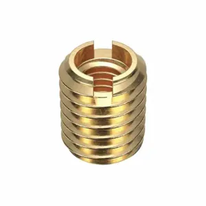 GRAINGER 4ZU72 Knife Thread Insert, M8-1.25 Int Thrd Sz, 15 7/8 mm Overall Length, 15.088 mm Dia, Brass | CQ4LWT