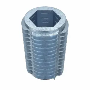 GRAINGER 4ZU75 Hex Drive Threaded Insert, #8-32 Int Thrd Sz, 25/64 Inch Overall Length, 0.272 Inch Dia | CQ4LUG