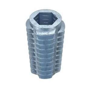 GRAINGER 4ZU79 Hex Drive Threaded Insert, 1/4 20 Int Thrd Sz, 51/64 Inch Overall Length | CQ4LUP