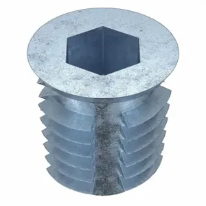 GRAINGER 4ZU87 Hex Drive Threaded Insert, M6-1Int Thrd Sz, 13 mm Overall Length, 11.913 mm Dia | CQ4LVG