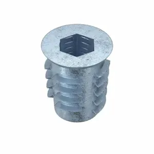 GRAINGER 4ZU89 Hex Drive Threaded Insert, #8-32 Int Thrd Sz, 25/64 Inch Overall Length, 0.329 Inch Dia | CQ4LUJ