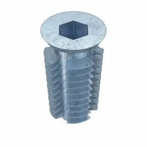 GRAINGER 4ZU91 Hex Drive Threaded Insert, #10-24 Int Thrd Sz, 51/64 Inch Overall Length, 0.449 Inch Dia | CQ4LTW