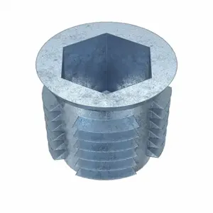 GRAINGER 4ZU98 Hex Drive Threaded Insert, 3/8 16 Int Thrd Sz, 33/64 Inch Overall Length | CQ4LUU