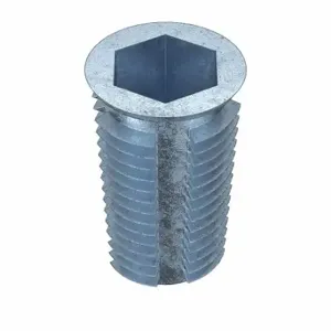 GRAINGER 4ZU99 Hex Drive Threaded Insert, 3/8 16 Int Thrd Sz, 63/64 Inch Overall Length | CQ4LUV