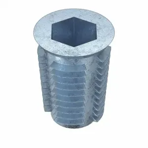 GRAINGER 4ZY11 Hex Drive Threaded Insert, M8-1.25 Int Thrd Sz, 19 63/64 mm Overall Length, 14.3 mm Dia | CQ4LVP