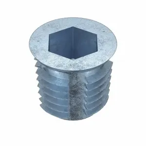 GRAINGER 4ZY14 Hex Drive Threaded Insert, 5/16 18 Int Thrd Sz, 33/64 Inch Overall Length | CQ4LUW