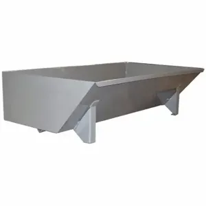 GRAINGER 5055LPGray Self-Dumping Hopper, 13.5 Cu ft Cubic Foot Capacity, 43 Inch Length, Gray | CQ4LPJ 437V51