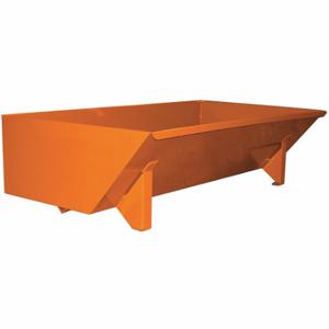 GRAINGER 5055LPOrange Self-Dumping Hopper, 13.5 Cu ft Cubic Foot Capacity, 43 Inch Length, Orange | CQ4LPK 437V54
