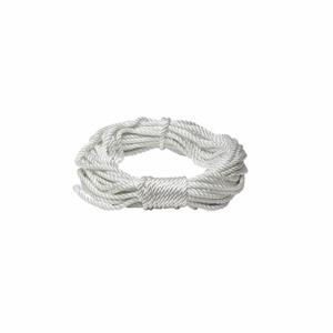 GRAINGER 5211236 Rope, 3/8 Inch Rope Dia, White, 100 ft Rope Length, 324 Lb Working Load Limit, Twisted | CQ4CWB 8CGV5