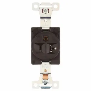 GRAINGER 5361 Receptacle, Single, 5-20R, 125V AC, 20 A, 2 Poles, Brown, Screw Terminals, Std Protection | CQ2GCF 52HC25