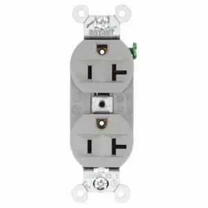 GRAINGER 5362BGRY Receptacle, Duplex, 5-20R, 20 A, 125V AC, Gray, 2 Poles, Screw Terminals | CP8XWE 52HC69