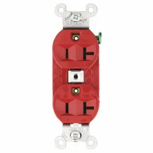 GRAINGER 5362BRED Receptacle, Duplex, 5-20R, 20 A, 125V AC, Red, 2 Poles, Screw Terminals | CP8XWP 52HC71