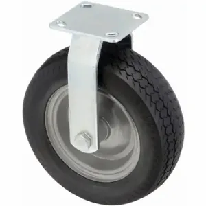 GRAINGER 53CM45 Plate Caster With Flat-Free Wheels, 10 1/4 Inch Dia, Rigid Caster | CQ4UPC