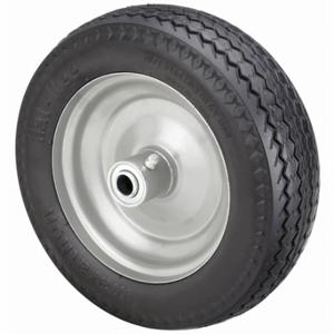 GRAINGER 53CM50 Flat-Free Polyurethane Foam Wheel, 10 Inch Wheel Dia, 3 Inch Wheel Width, 225 lb, Steel | CQ3RCD